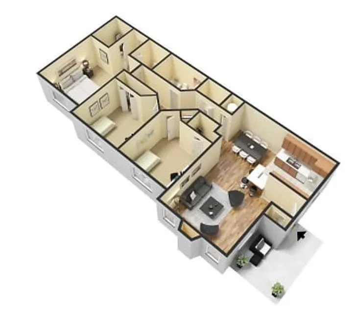 Floor plan C1 The Poole