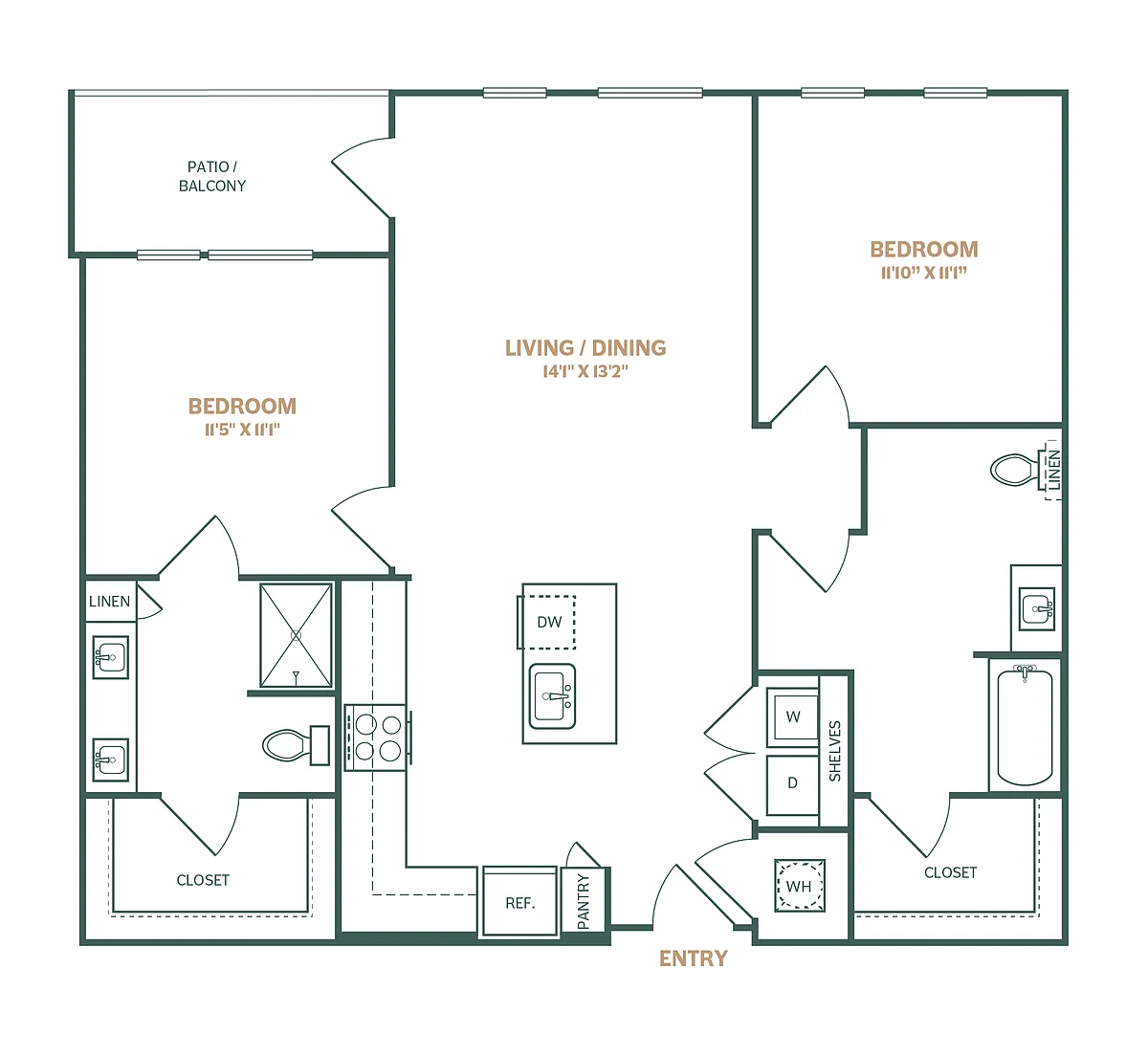 Floor plan B1A