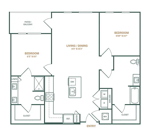 Floor plan B1A