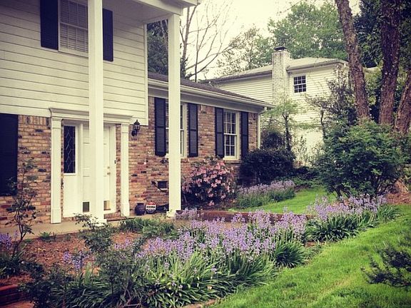 View from circular driveway