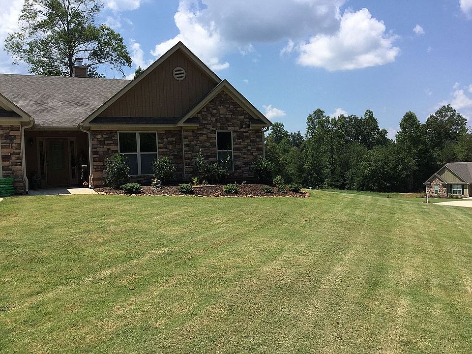 Freshly mowed Bermuda lawn