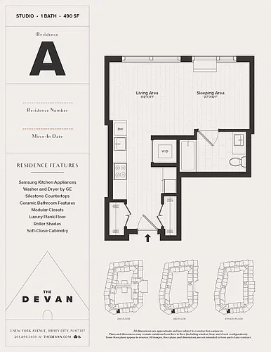 Floor plan Studio A