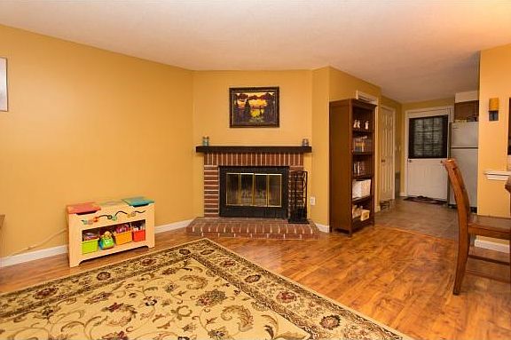 Wood burning fireplace