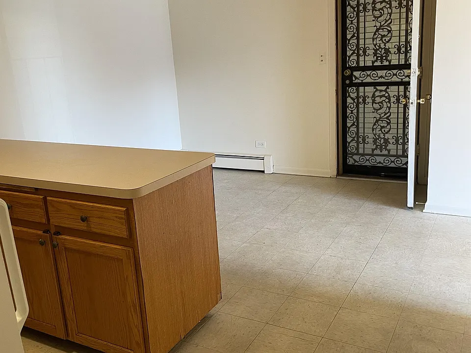 Dining area and entrance door