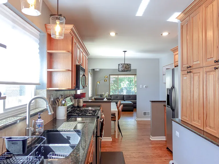 1st Kitchen: Flow of Traffic is like a Breeze, from Main Kitchen to Dinner area to Living Room