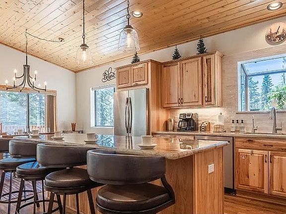 Fully Equipped Modern Kitchen with Mountain Views