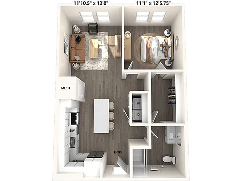 Floor plan A2-731sf-644