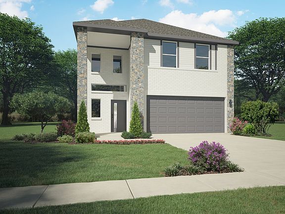 Elevation A in the Oak II home plan by Trophy Signature Homes - REPRESENTATIVE PHOTO