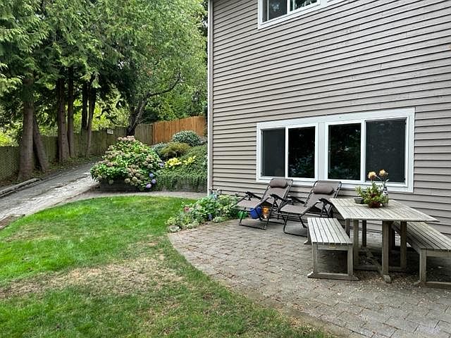 Your private patio and yard