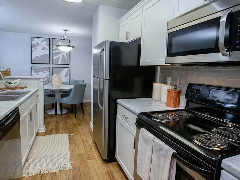Discover the timeless charm of our upgraded kitchens, with sleek, modern design in every corner.