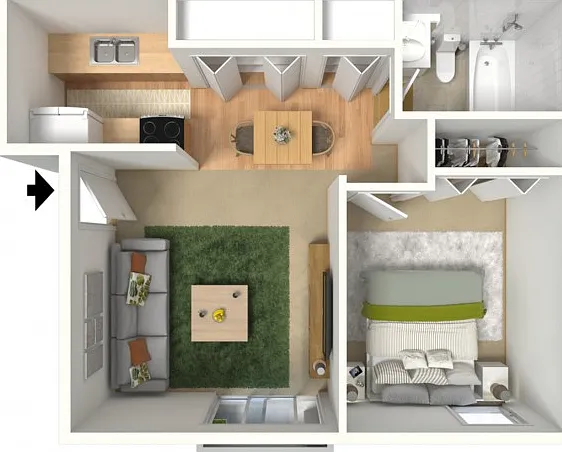 One Bedroom | Creekwood Apartments | Apartments in Green Bay, WI One Bedroom | Creekwood Apartments | Apartments in Green Bay, WI