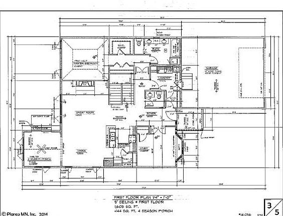 Main level floor plan.
