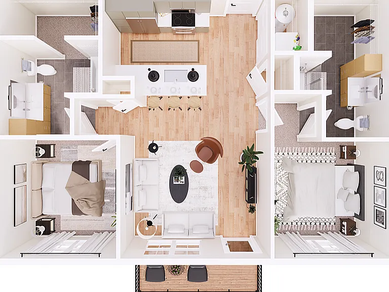 Michael-2B ADA: 2 Bed 2 Bath in Columbus | 992 sq ft Michael-2B ADA: 2 Bed 2 Bath in Columbus | 992 sq ft