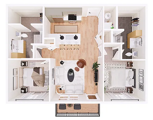 Floor plan Michael-2B ADA