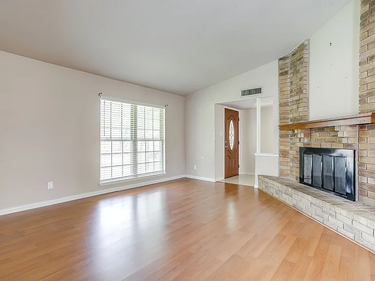 Front living area with WBFP