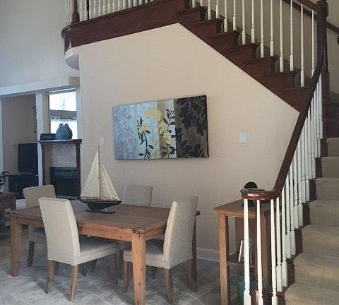 stairway to master bedroom