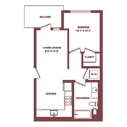 Floor plan A1D-W