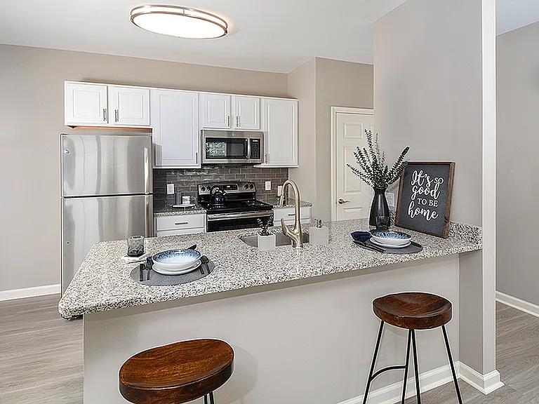 Renovated Kitchen with Stainless Steel Appliances
