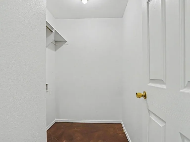 Washer and dryer setup room