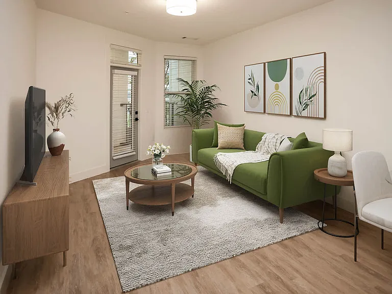 Living Room with Balcony and Hard Surface Flooring