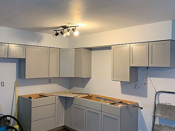 All new kitchen cabinets 