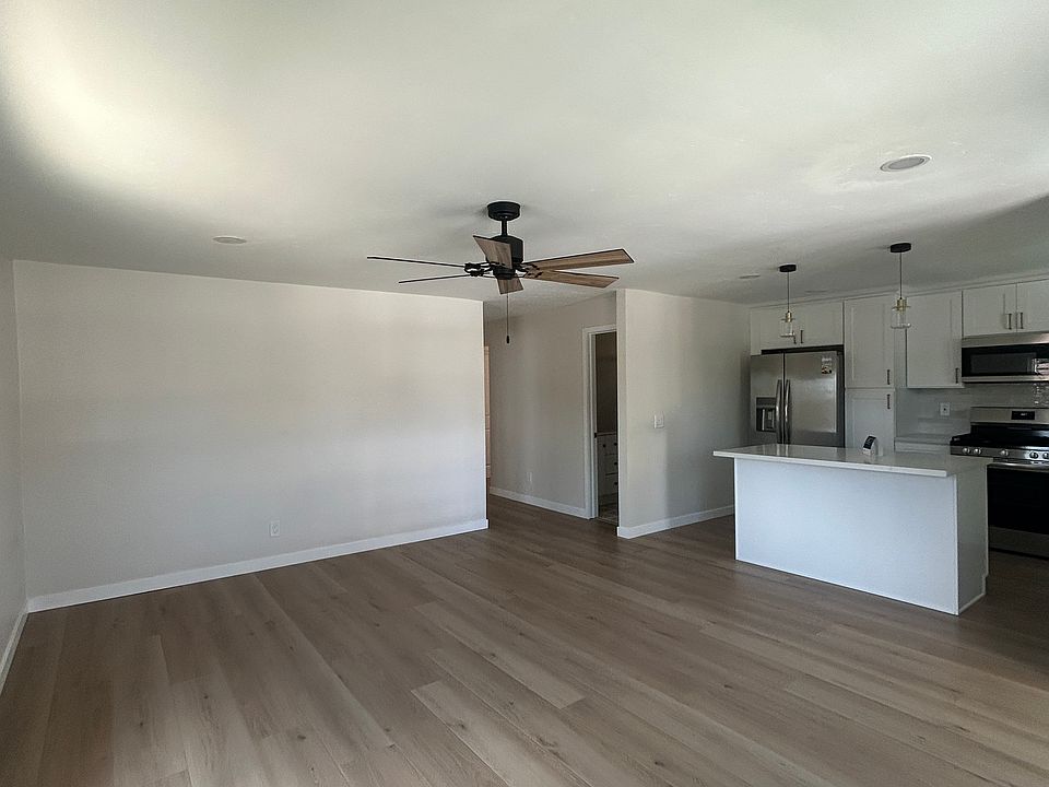 Living room off of kitchen