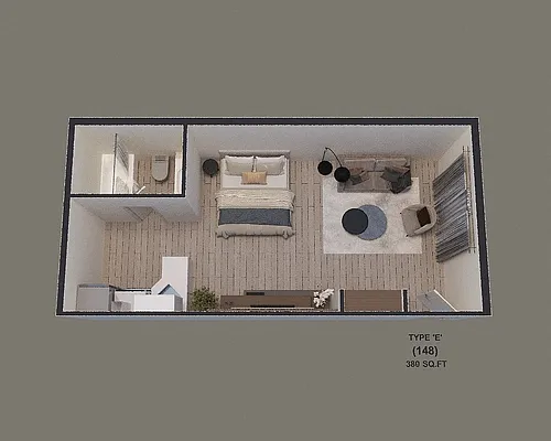 Floor plan Studio E