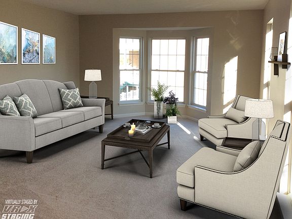Living Room with Bay Window
