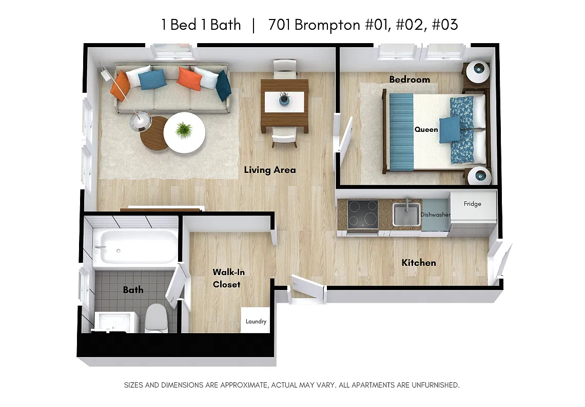 Floor plan 701 - 1 2 3