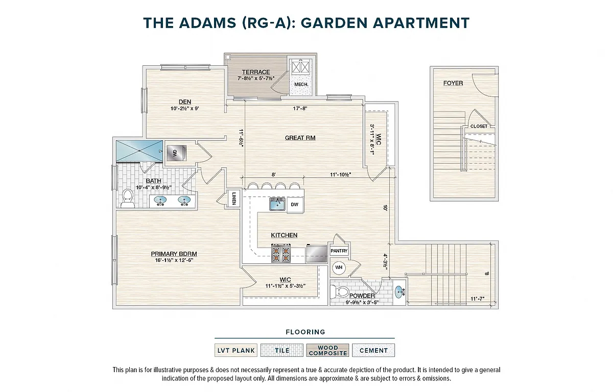 Floor plan The Adams (RG-A)