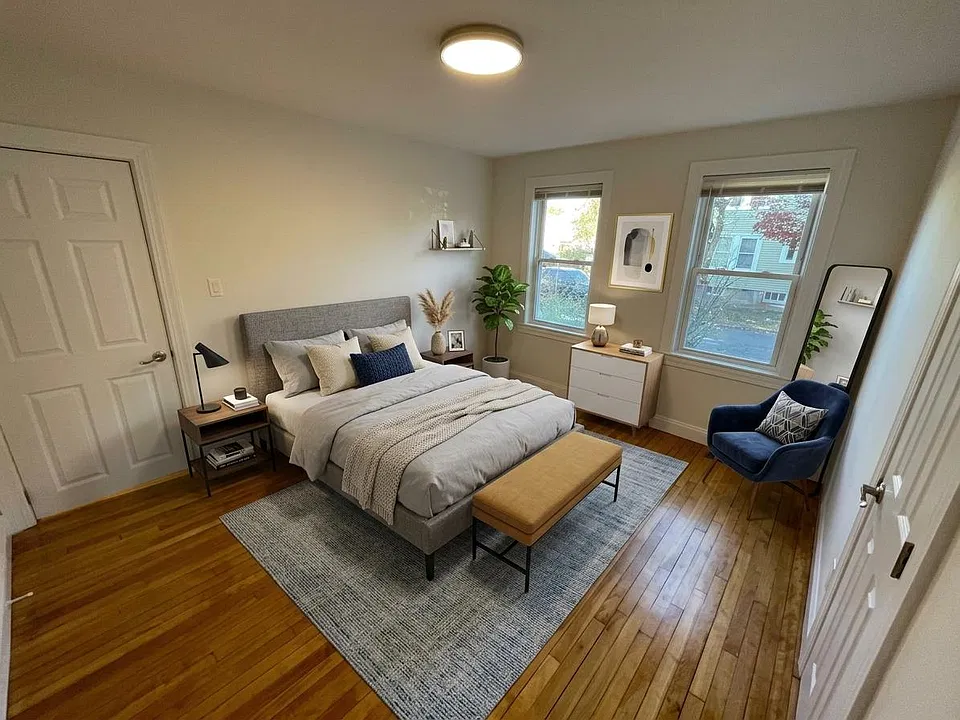 Virtually Staged Bedroom