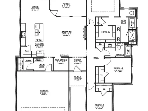 1732 SF Plan, Forestdale Planned Development