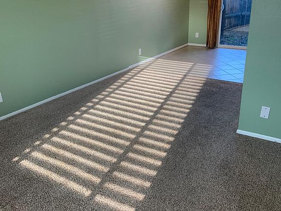 Living room facing dining room