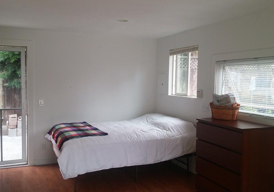 Bright and breezy bed area