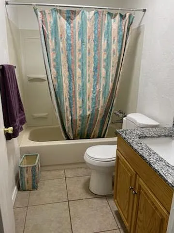 Bath with shower and tub.