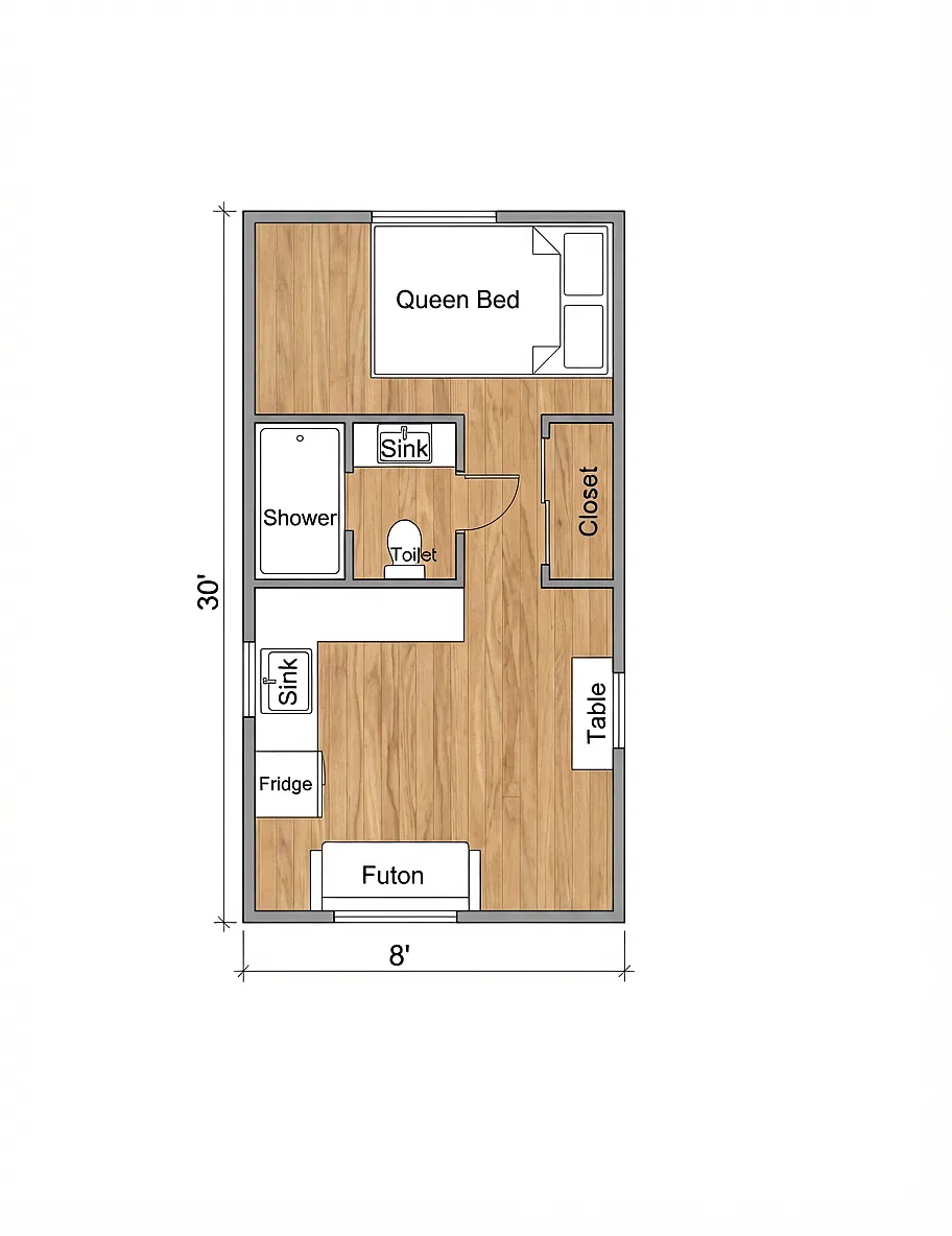 Floor plan The Perch
