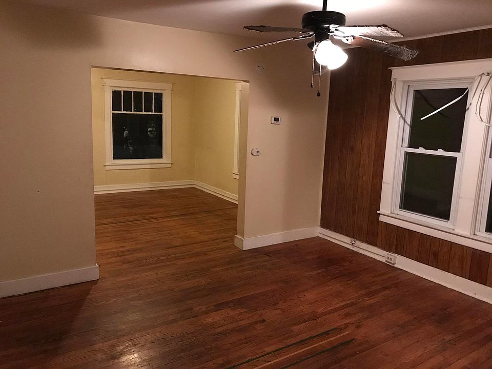 Dining room & living room with hardwood floors