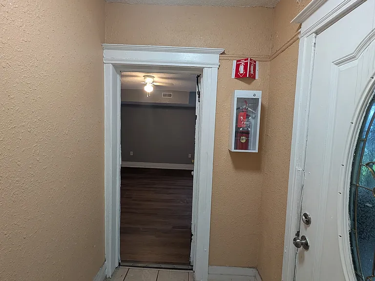 Separate entrance front of building