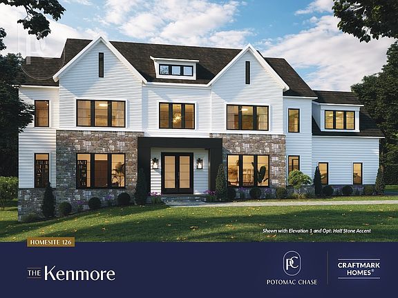 The Kenmore Floor Plan, 4 BR, 4 BA, 3-Car Garage, Single Family Homes by Craftmark Homes