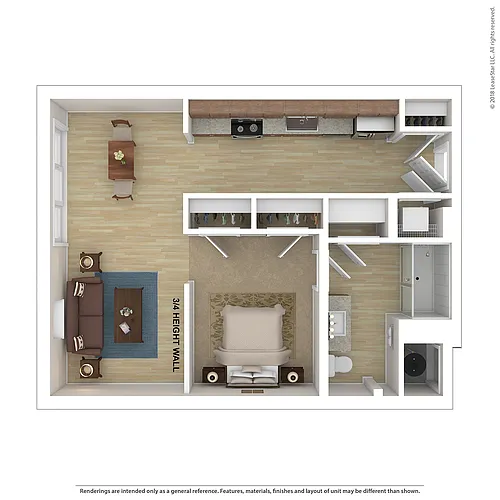 Floor plan Aria Studio A4