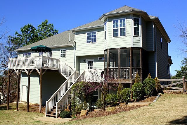 Deck with unbelievable views Screened in porch off of bedroom