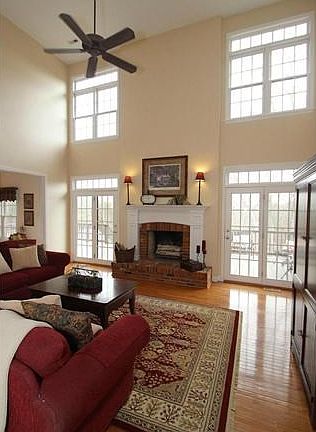 Gas or wood burning brick fireplace. French doors open to deck!