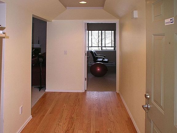 Hardwood floors and Vaulted Ceilings in Entryway