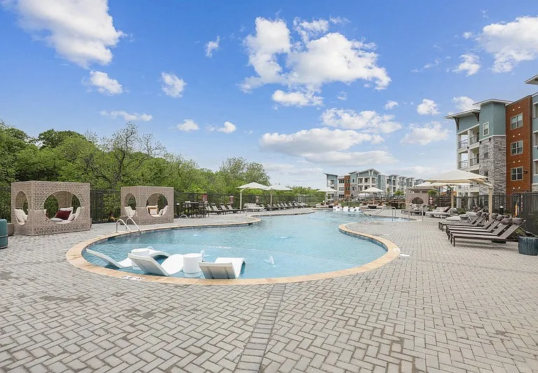 Resort-Style Saltwater Pool with Sun Shelf
