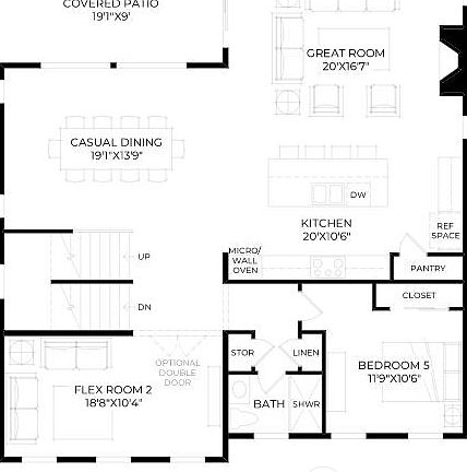 Second floor of the Edgeware.>