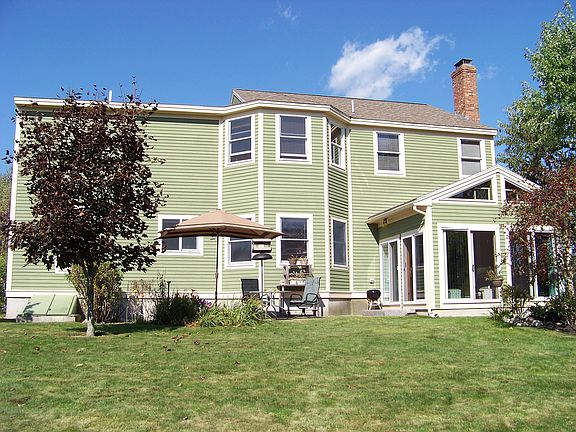 Rear view of the home