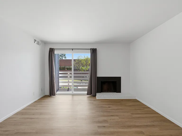 Living room with fireplace
