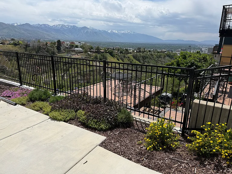 View South from lower patio