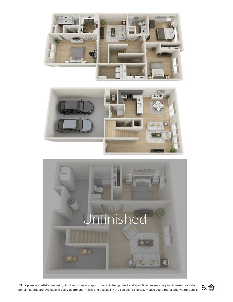 Floor plan Bella (Unfinished Basement)