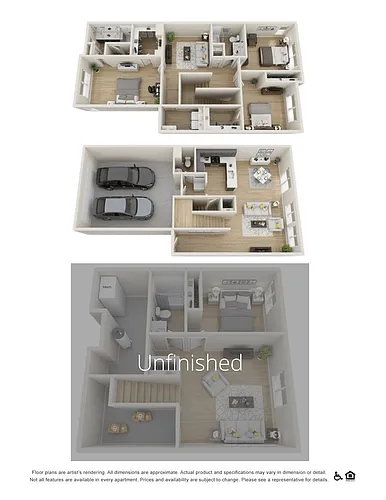 Floor plan Bella (Unfinished Basement)